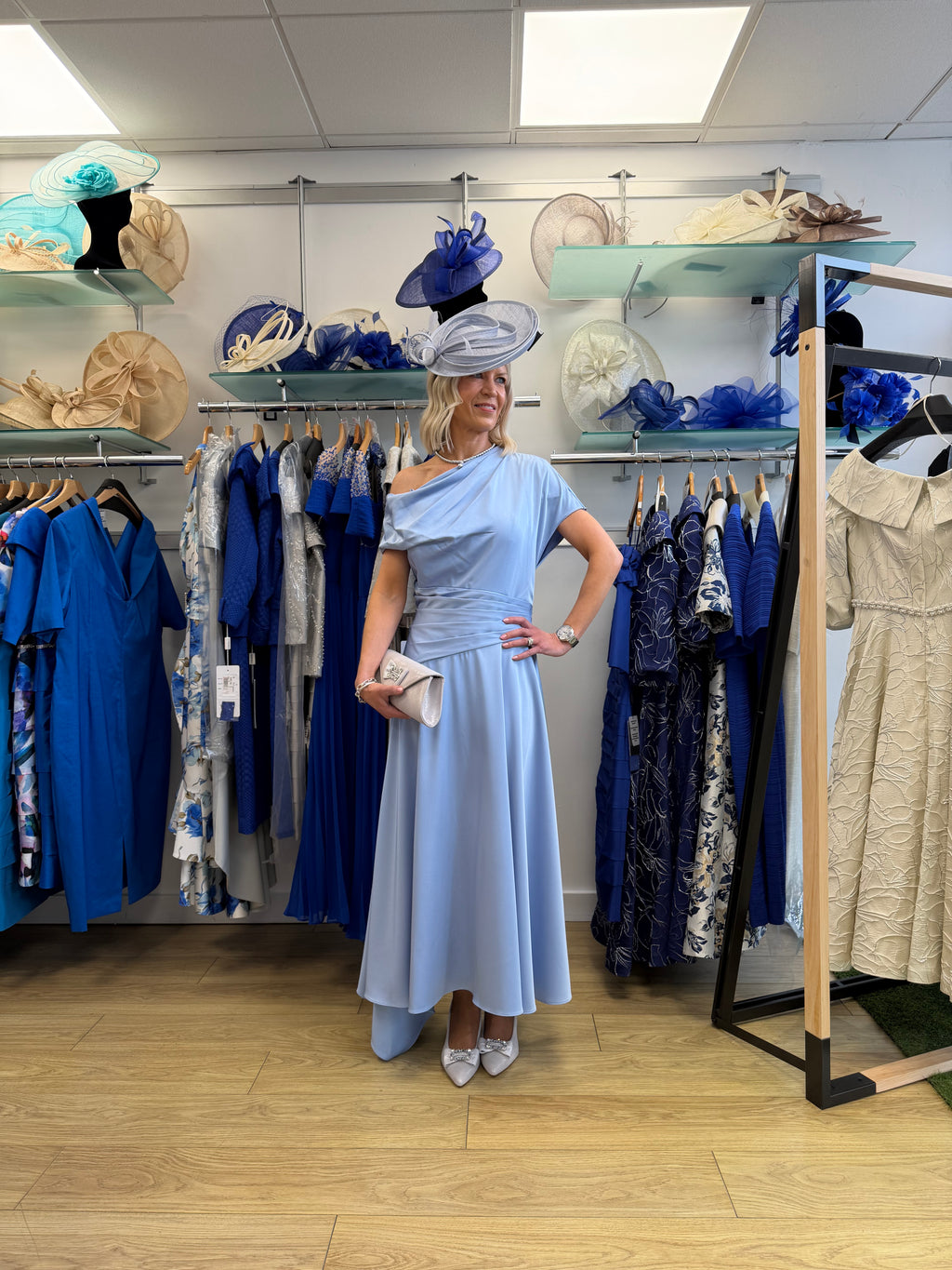 John Charles 66769 Sky blue Mother of the Bride Dress