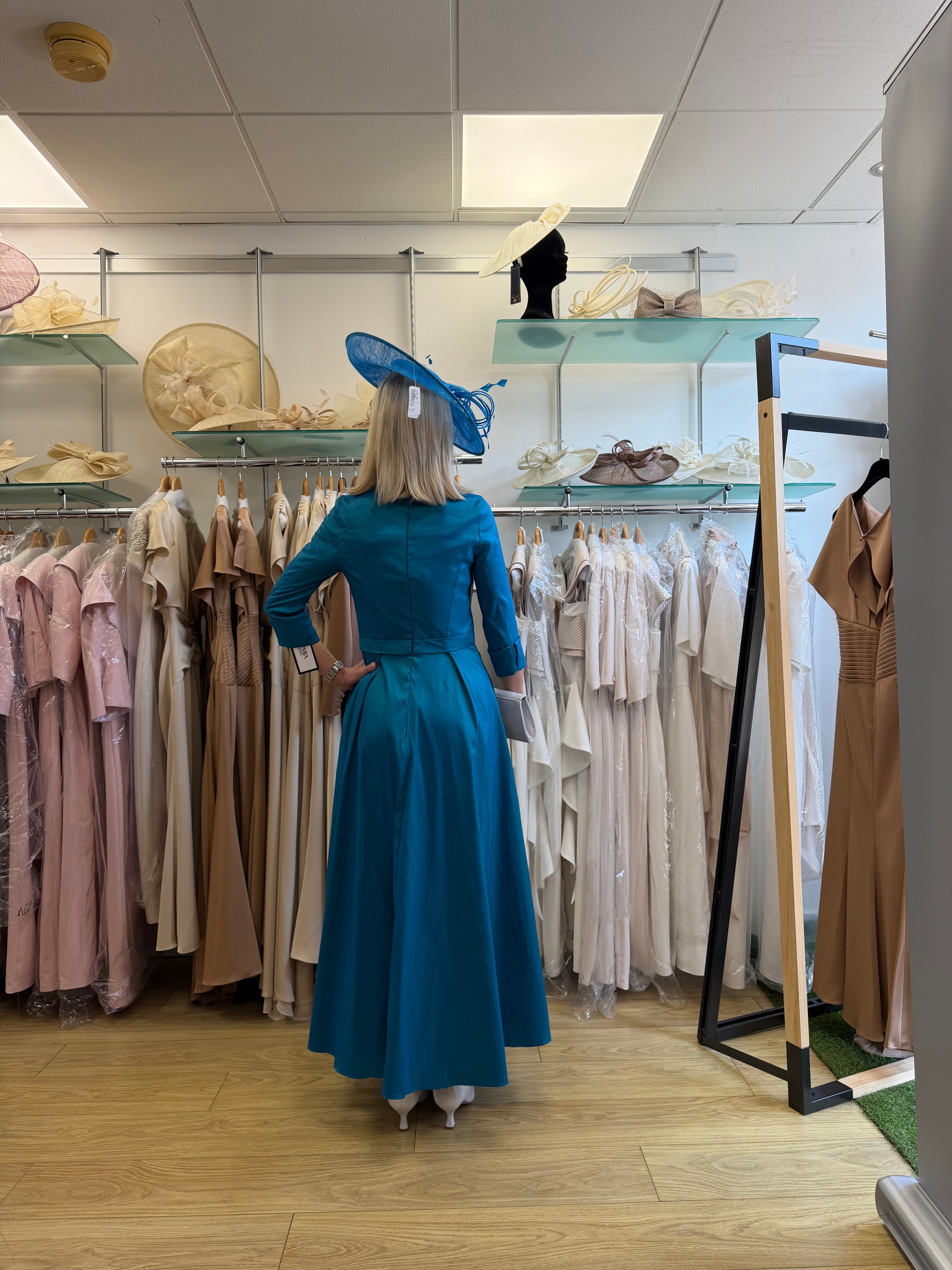 Veromia VO3147 Teal A-Line Occasion Dress
