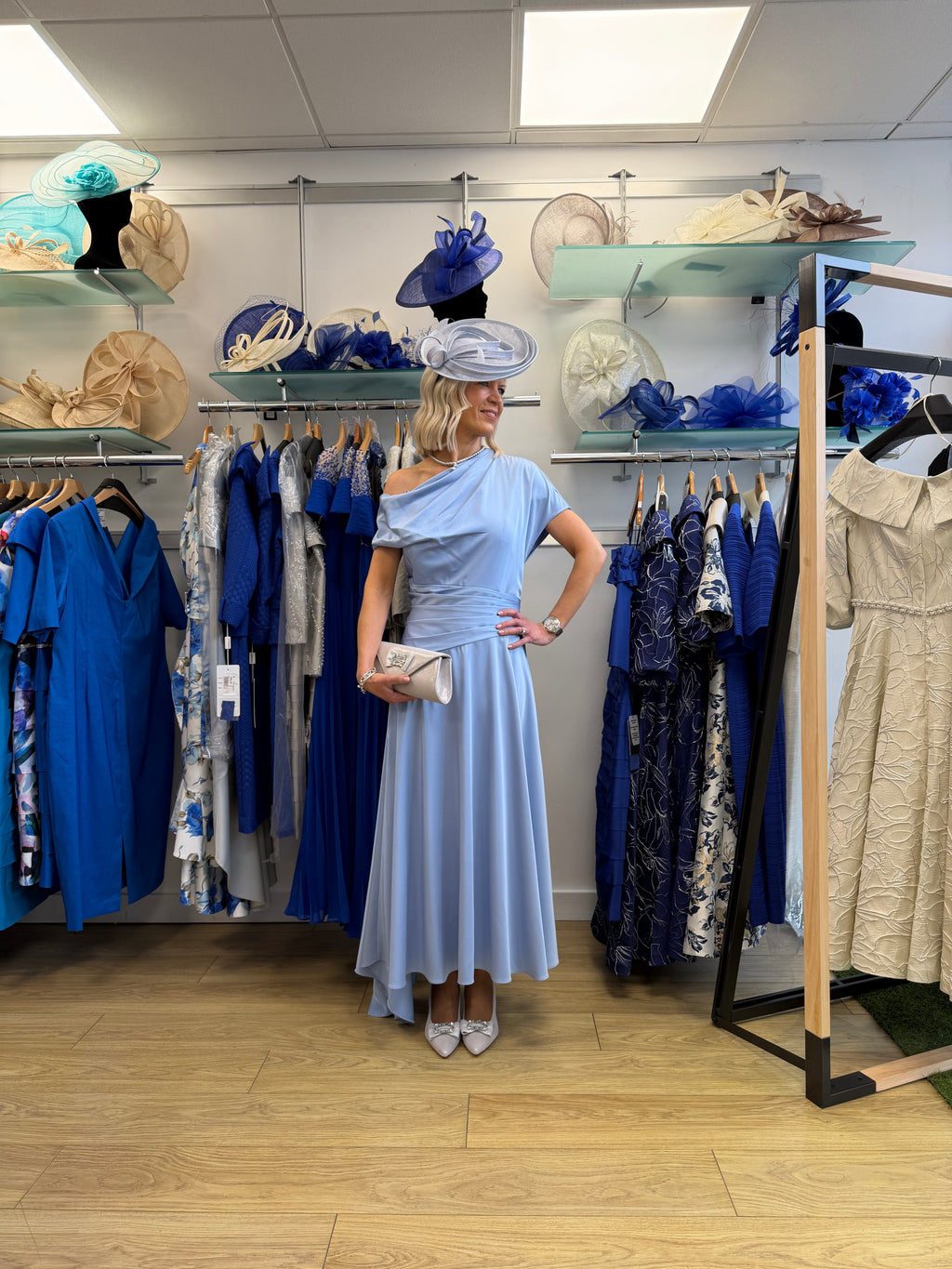 John Charles 66769 Sky blue Mother of the Bride Dress