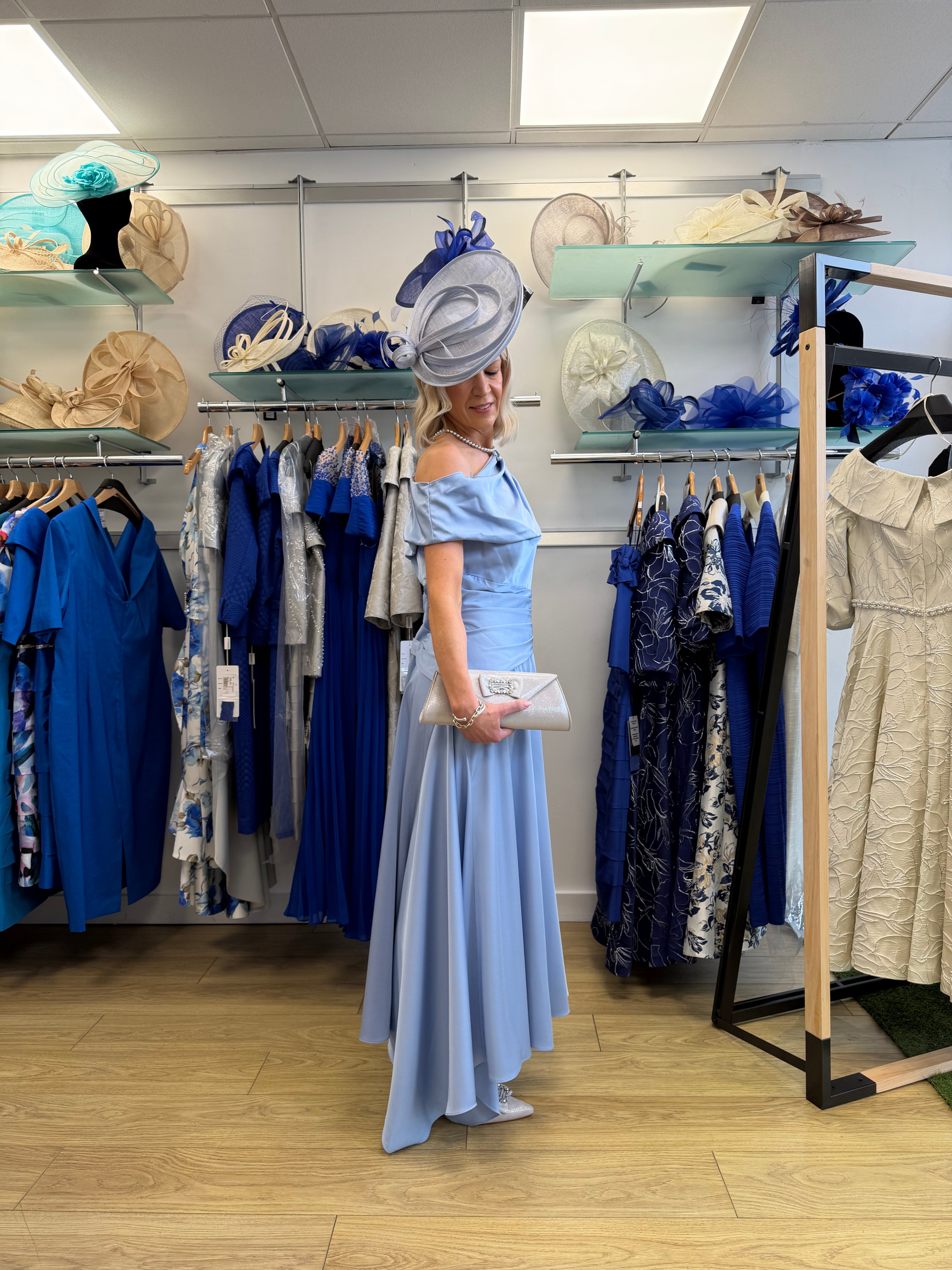 John Charles 66769 Sky blue Mother of the Bride Dress