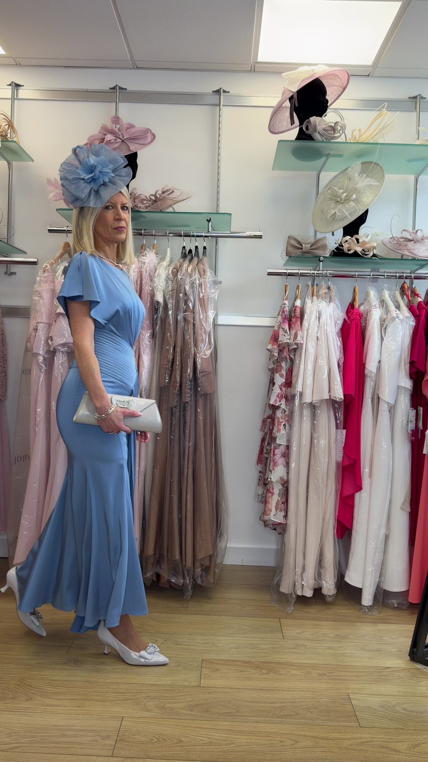 John Charles 66783 Blue Occasion Dress | Mother of the Bride & Groom Dress
